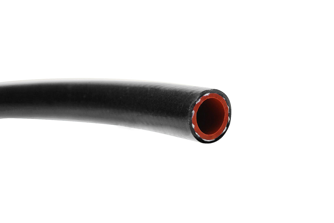 HPS 1-1/8" (28mm) ID High Temperature Reinforced Silicone Heater Hose Tubing, Black