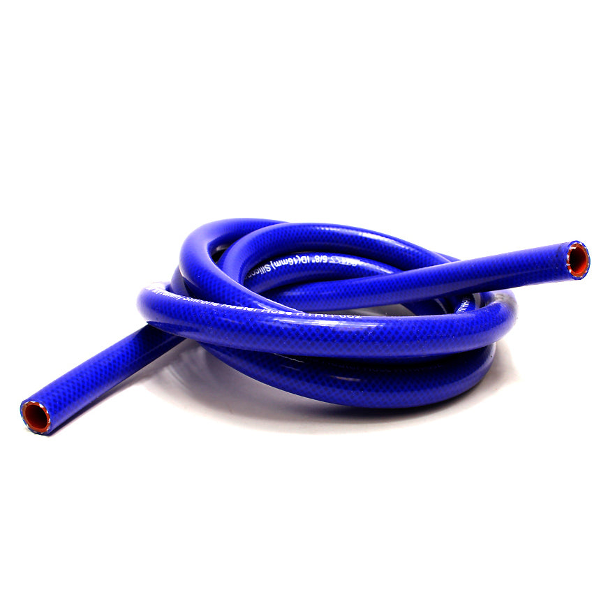 HPS 5/16 inch 8mm ID blue high temp reinforced silicone heater hose tubing 10 feet roll Max Temperature Rating: 350F Bend Radius: 1-1/4 inch