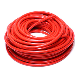 HPS 5/32 inch ID Red high temp reinforced silicone heater hose tubing 25 feet roll Max Temperature Rating: 350F Bend Radius: 3/4 inch