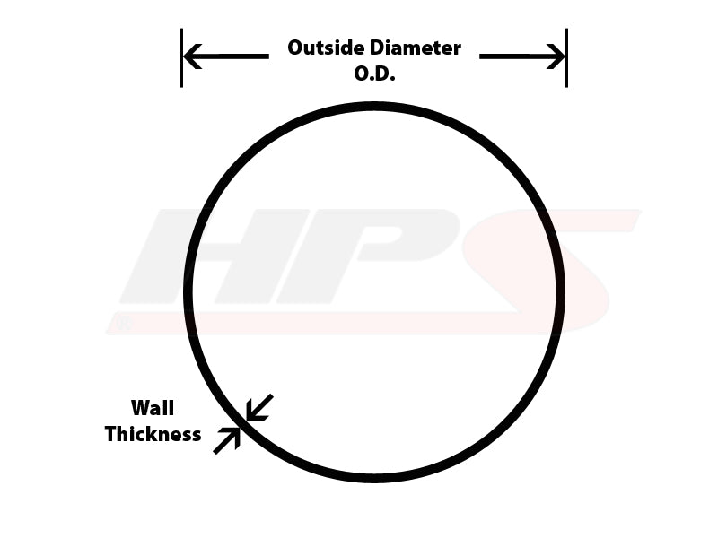 HPS 3/4" OD 6061 Aluminum Straight Tube, 16 Gauge, 2 Feet Long