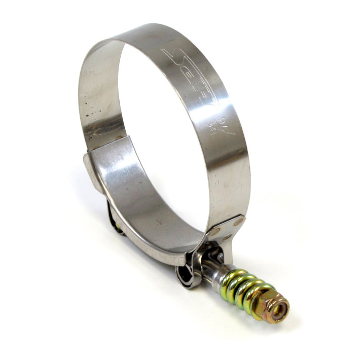 HPS Stainless Steel Spring Loaded T-Bolt Clamp Size 56 for 2-3/8" ID hose - Effective Size: 2.64"-2.95"
