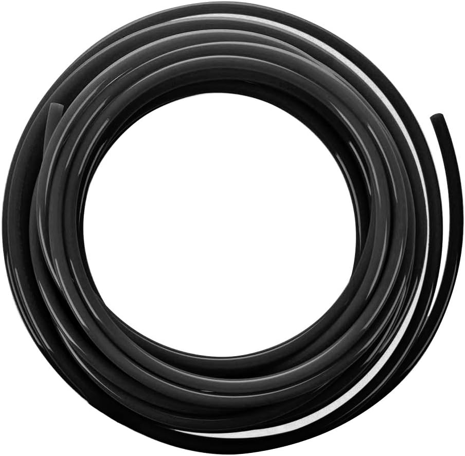 Pneumatic Tubing Pipe 1/4" OD Black -(By the foot)