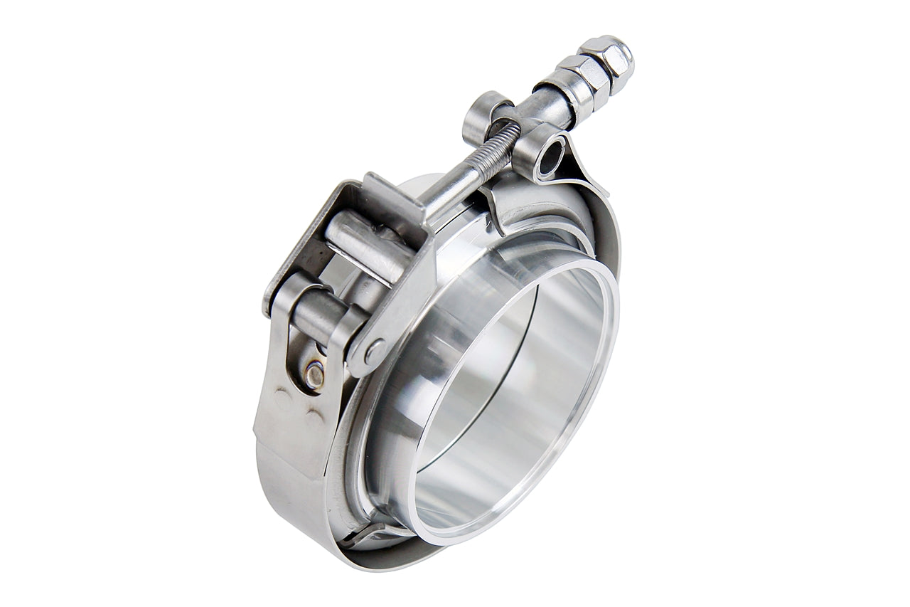 HPS Stainless Steel 2" V Band Clamp Kit, Aluminum Flanges, NBR O-Ring, Quick Release