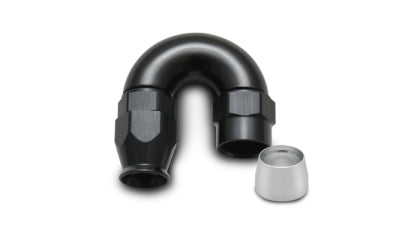 Vibrant 10AN 180 Degree High Flow Hose End PTFE