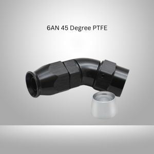 Vibrant Performance - 28406 - 6AN 45 Degree PTFE High Flow Hose